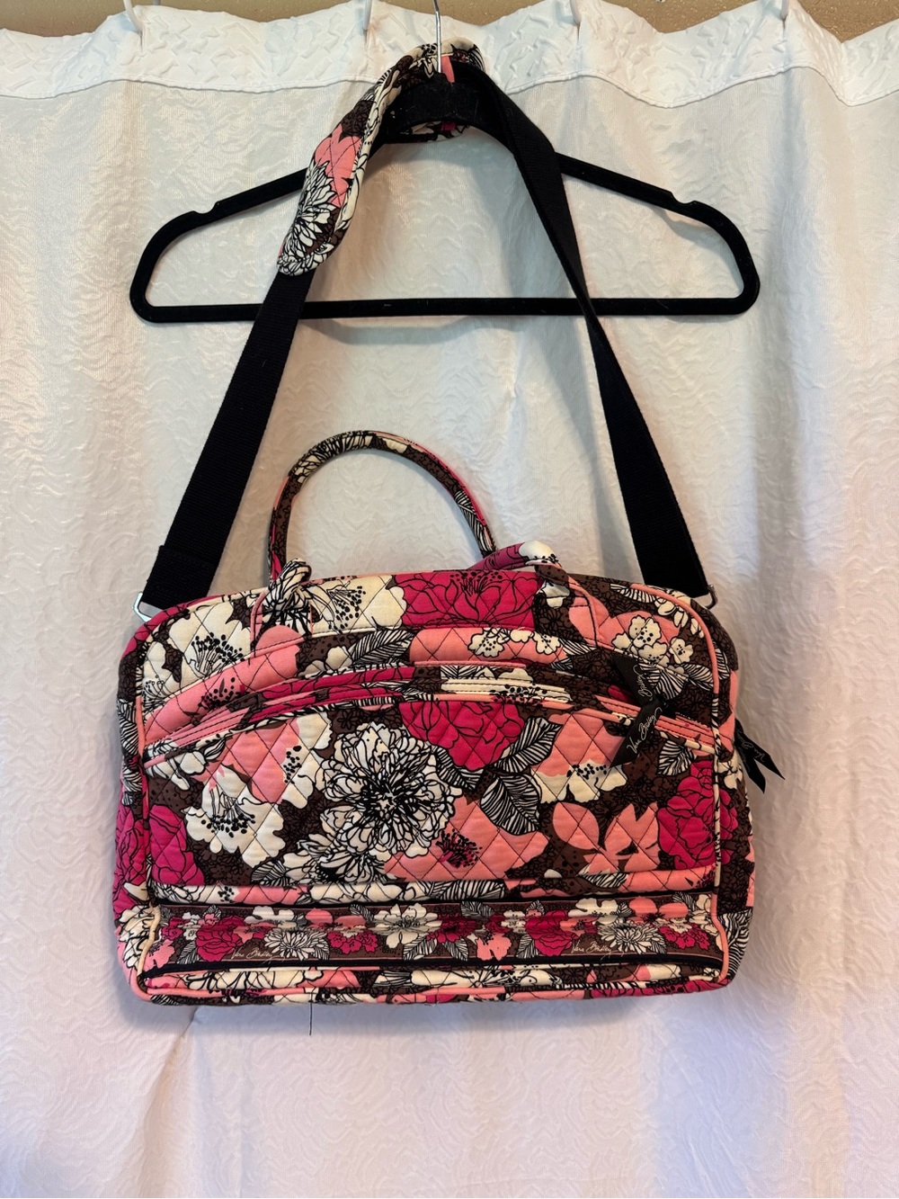 Vera Bradley Pink Floral Quilted Computer Bag